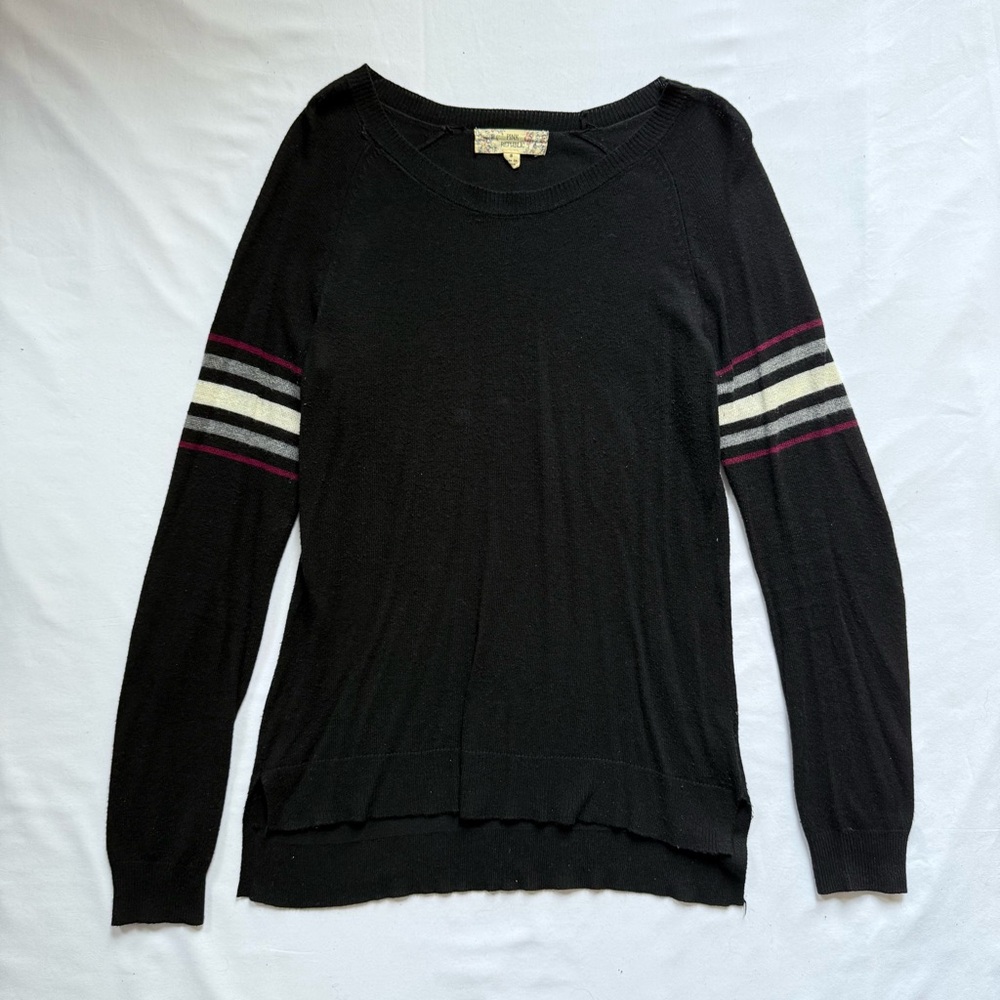 Black Striped Women's Sweater